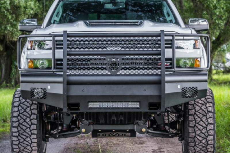 Road Armor 15-19 Chevy 2500 Vaquero Front Bumper Full Guard - Tex Blk Road Armor