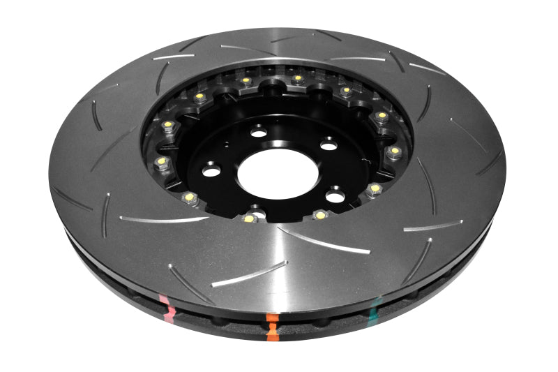 DBA 03-07 350Z / 03-04 G35 w/ Brembo Front Slotted 5000 Series 2 Piece Rotor Assembled w/ Black Hat DBA