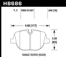 Load image into Gallery viewer, Hawk Performance LTS Rear Brake Pads - HB686Y.645