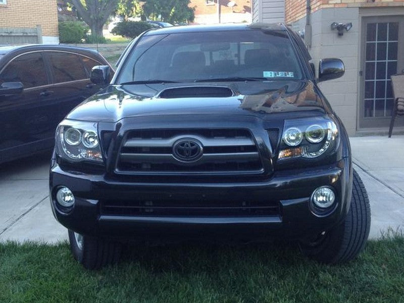 Spyder Toyota Tacoma 05-11 Projector Headlights LED Halo LED Black High H1 Low H1 PRO-YD-TT05-HL-BK - eliteracefab.com