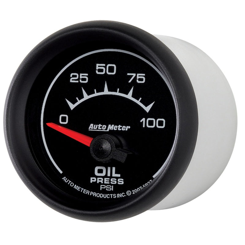 Autometer ES 52mm 100 PSI Short Sweep Electric Oil Pressure Gauge 5927