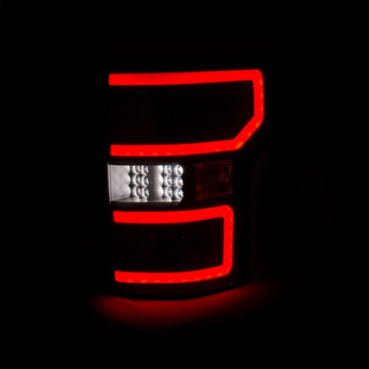 ANZO USA Ford F-150 Led Taillights Black; 2018-2017 - eliteracefab.com