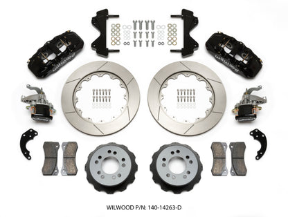 Wilwood AERO4 / MC4 Rear Kit 14.00 Currie Pro-Tour Unit Bearing Floater Wilwood