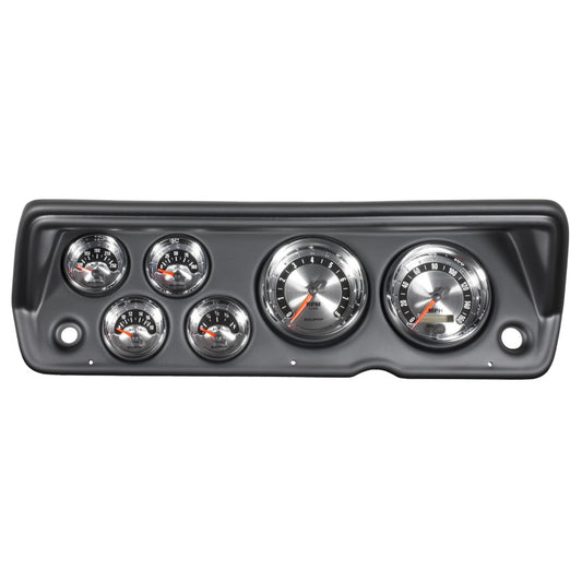 Autometer American Muscle Gauge Kit 6 Pc Abody/Duster/Demon/Dart 70-76 Tach/Mph/Fuel/Oilp/Wtmp/Volt 7031
