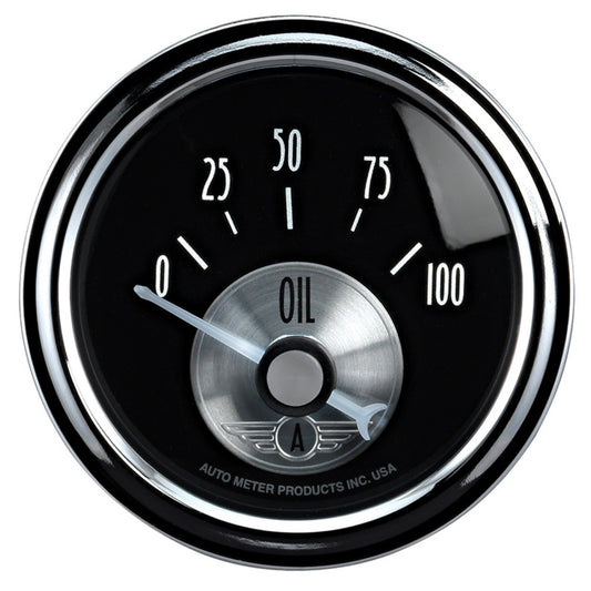 Autometer Prestige Series 52mm 0-100 PSI Short Sweep Electronic Oil Pressure Gauge 2028