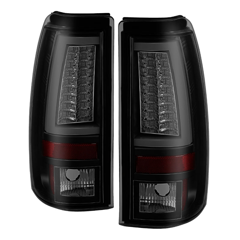 Spyder 03-06 Chevy Silverado (Does Not Fit Stepside) Version 2 LED Tail Lights - Black Smoke - eliteracefab.com