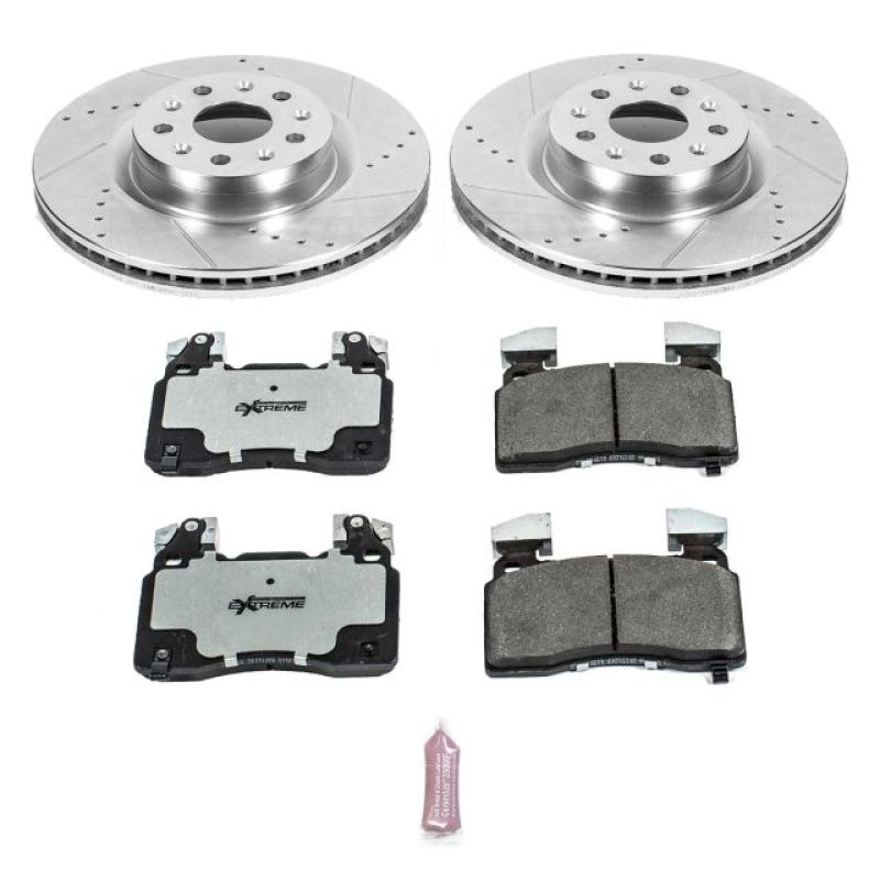 Power Stop 16-18 Cadillac CT6 Front Z26 Street Warrior Brake Kit - eliteracefab.com