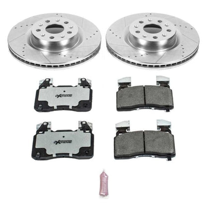 Power Stop 16-18 Cadillac CT6 Front Z26 Street Warrior Brake Kit - eliteracefab.com
