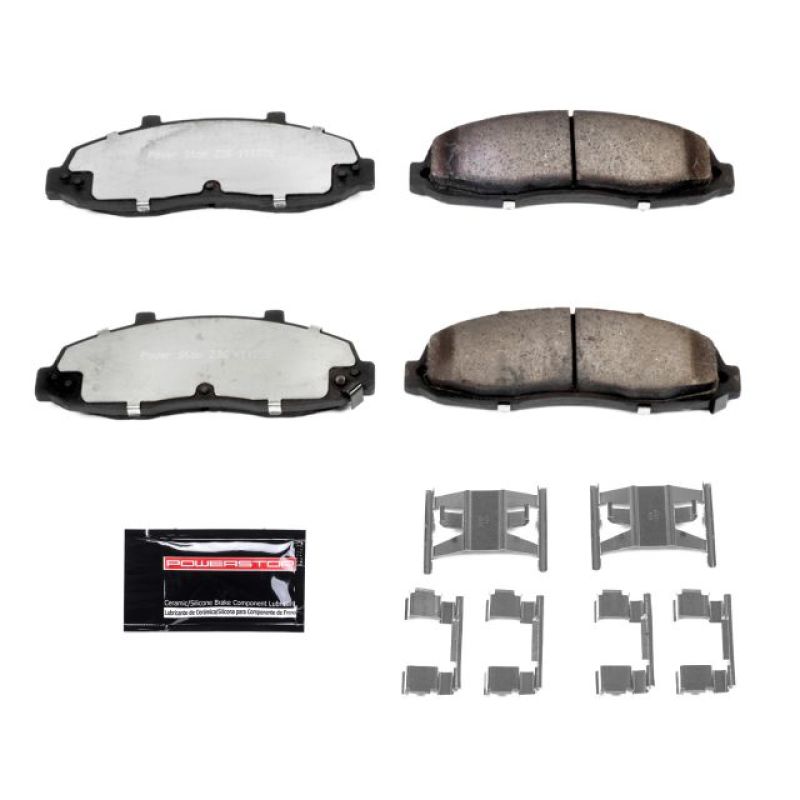 Power Stop 97-03 Ford F-150 Front Z36 Truck & Tow Brake Pads w/Hardware - eliteracefab.com