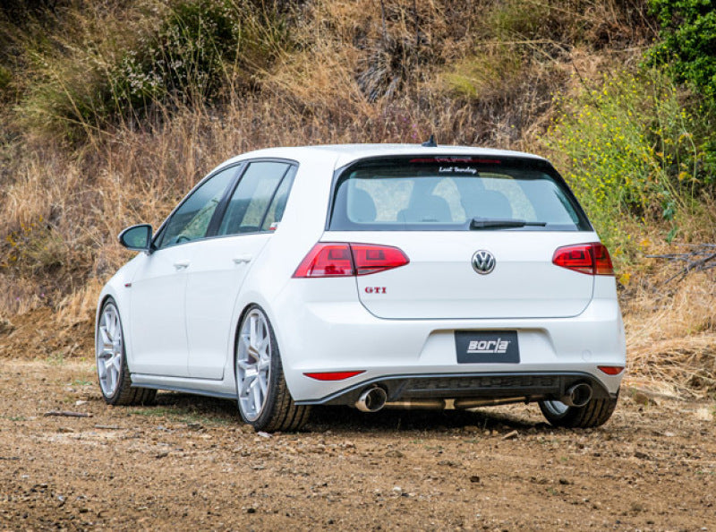 Borla 15-17 Volkswagen GTI (MK7) 2.0T AT/MT SS S-Type Catback Exhaust w/Stainless Brushed Tips - eliteracefab.com