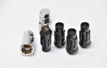 Load image into Gallery viewer, WHEEL MATE MONSTER LOCKING LUG NUT SET OF 4 – BLACK CHROME 14×1.50