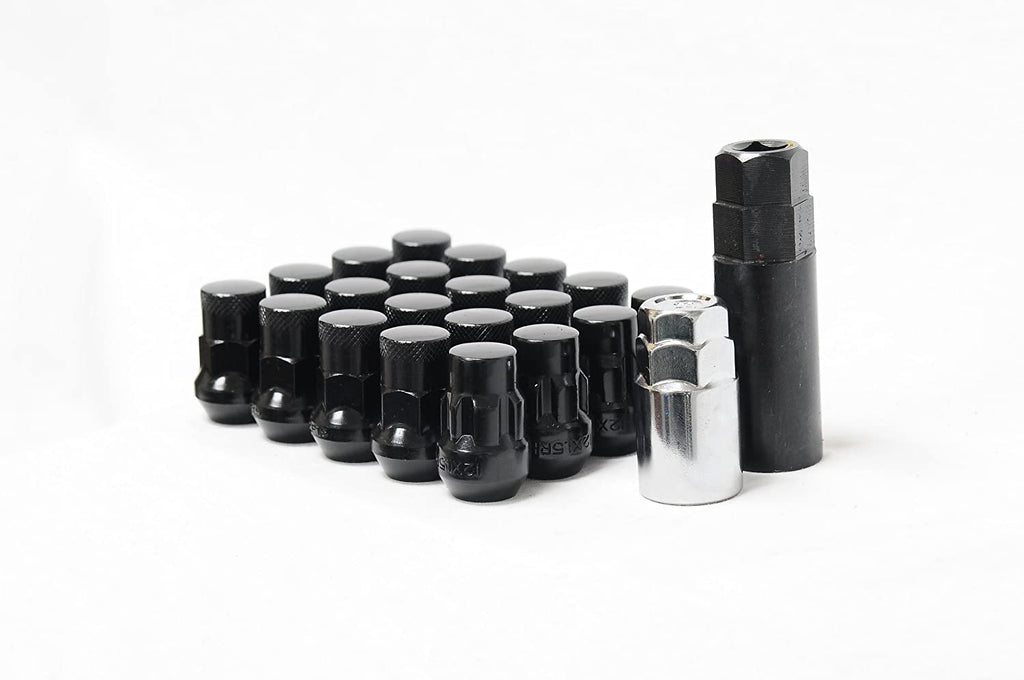 WHEEL MATE MUTEKI SR35 CLOSE END LUG NUTS W/ LOCK SET – BLACK 12×1.50 35MM - eliteracefab.com