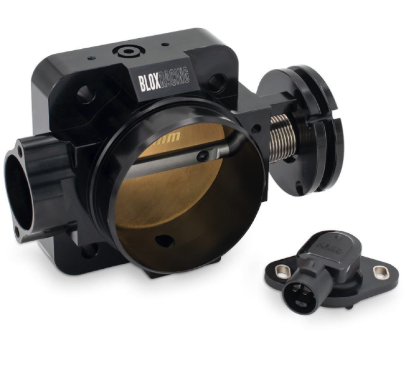 BLOX Racing Honda B/D/H/F Series Engines 76mm Black Billet Throttle Body V2 BXIM-00205-BK-V2