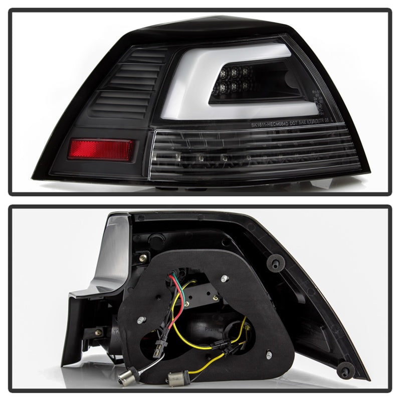 Spyder 08-09 Pontiac G8 Version 2 Light Bar LED Tail Lights - Black - ALT-YD-PG808V2-LB-BK - eliteracefab.com