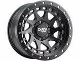 Dirty Life 9304 DT-2 17x9 / 5x127 BP / -12mm Offset / 78.1mm Hub Matte Black Wheel - Beadlock