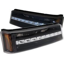 Load image into Gallery viewer, ANZO USA Chevrolet Silverado Led Parking Lights Black W/ Amber Reflector; 2003-2006 - eliteracefab.com