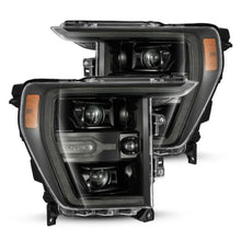 Load image into Gallery viewer, AlphaRex 21-22 Ford F150 Luxx-Series Projector Headlights Alpha-Black w/Activ Light/Seq Signal - eliteracefab.com