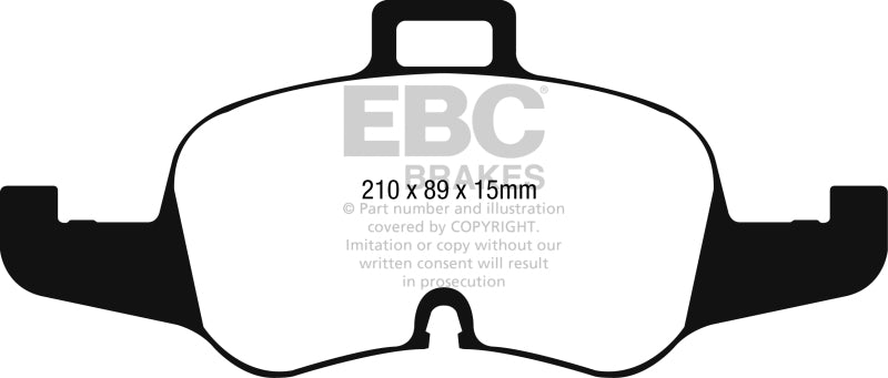 EBC 16-17 Audi TT Yellowstuff Front Brake Pads - eliteracefab.com