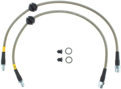 STOPTECH 08-13 MINI COOPER / 11-14 MINI COUNTRYMAN STAINLESS STEEL FRONT BRAKE LINES, 950.34017 - eliteracefab.com