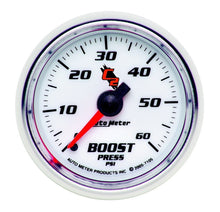 Load image into Gallery viewer, Autometer C2 52mm 0-60 PSI Mechanical Boost Gauge - eliteracefab.com