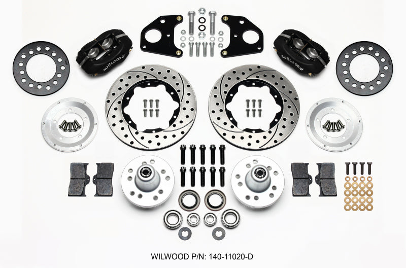 Wilwood Forged Dynalite Front Kit 11.00in Drilled 62-72 CDP B & E Body-Drum Wilwood