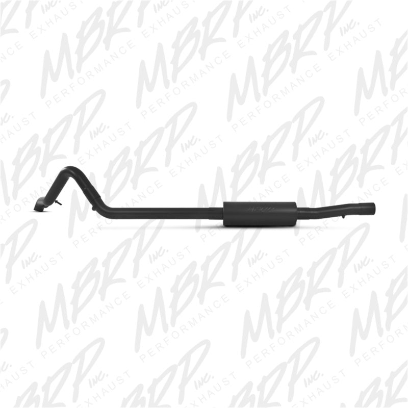 MBRP 2007-2009 Jeep Wrangler (JK) 3.8L V6 4 dr Off-Road Tail Pipe Muffler before Axle - eliteracefab.com