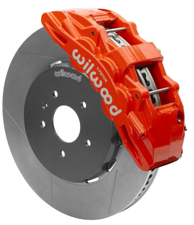 Wilwood SX6R Front Brake Kit 15in Slotted Red w/ Lines 14+ Chevy Corvette C7 Wilwood