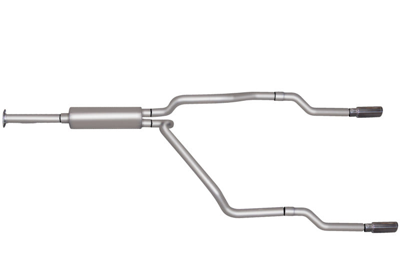 Gibson 96-98 Chevrolet K2500 Cheyenne 5.7L 2.5in Cat-Back Dual Split Exhaust - Stainless Gibson