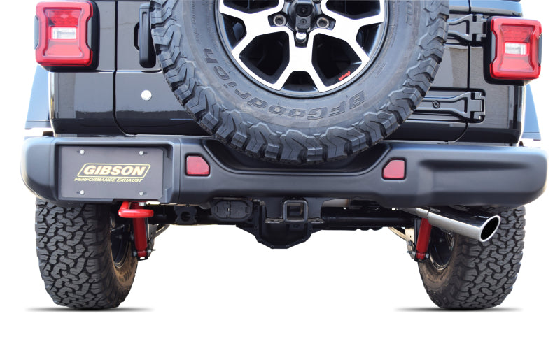 Gibson 18-22 Jeep Wrangler JL Sport 3.6L 2.5in Cat-Back Single Exhaust - Stainless Gibson