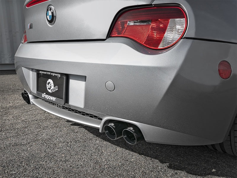 aFe MACH Force-Xp 2-1/2in 304 SS Cat-Back Exhaust w/ Black Tips 05-08 BMW Z4 M Coupe (E86) L6 3.2L - eliteracefab.com