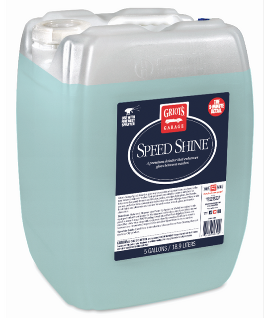 Griots Garage Speed Shine - 5 Gallons (Minimum Order Qty of 2 - No Drop Ship) - eliteracefab.com