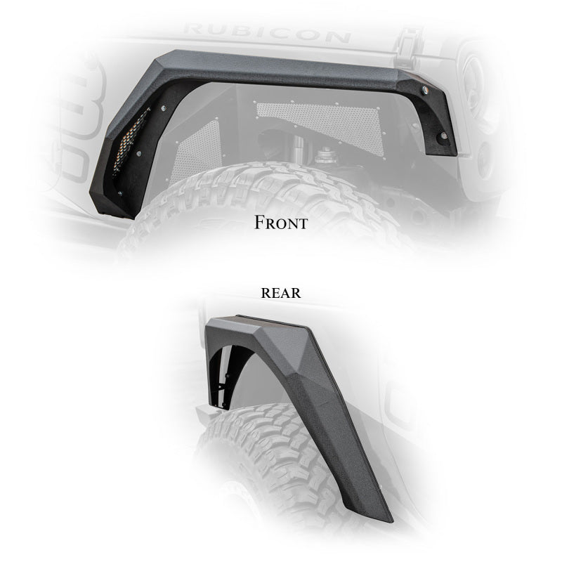 DV8 Offroad 2007-2018 Jeep Wrangler Armor Fenders - eliteracefab.com