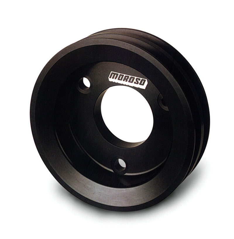Moroso Chevrolet Big Block (w/Short Pump) Crankshaft Pulley - Double Groove - Billet Aluminum Moroso