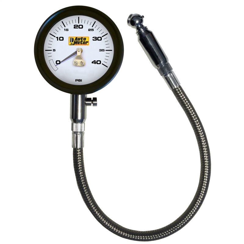 AutoMeter GAUGE; TIRE PRESSURE; 0-40PSI; ANALOG - eliteracefab.com