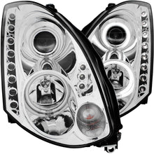 Load image into Gallery viewer, ANZO 2003-2007 Infiniti G35 Projector Headlights w/ Halo Chrome (CCFL) (HID Compatible) - eliteracefab.com