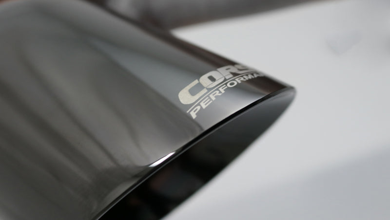Corsa Single Universal 2.5in Inlet / 4in Outlet Black PVD Pro-Series Tip Kit CORSA Performance