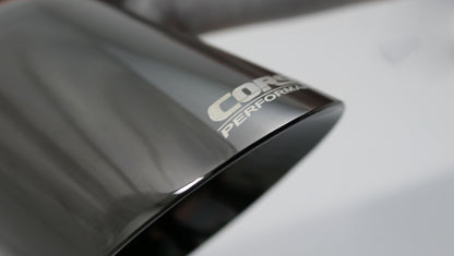 Corsa Single Universal 2.5in Inlet / 4in Outlet Black PVD Pro-Series Tip Kit CORSA Performance