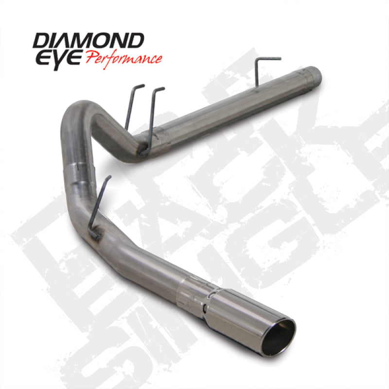 Diamond Eye KIT 4in DPF-BACK SGL SS 08-09 6 4L F250/F350 PCKGD BX46X14X14OD EL-PL 44inX13 5inX13 5in Diamond Eye Performance
