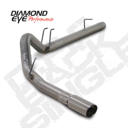 Diamond Eye KIT 4in DPF-BACK SGL SS 08-09 6 4L F250/F350 PCKGD BX46X14X14OD EL-PL 44inX13 5inX13 5in Diamond Eye Performance