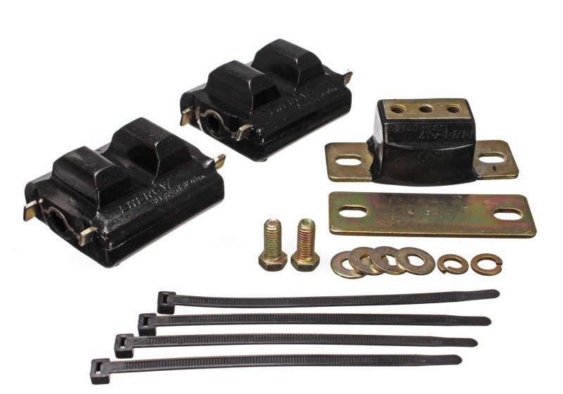 Energy Suspension 73-92 Chevrolet Camaro Black Motor and Transmision Mounts; Zinc Finish - eliteracefab.com