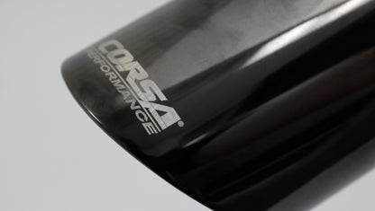 Corsa Single Universal 2.5in Inlet / 3in Outlet Black PVD Pro-Series Tip Kit CORSA Performance
