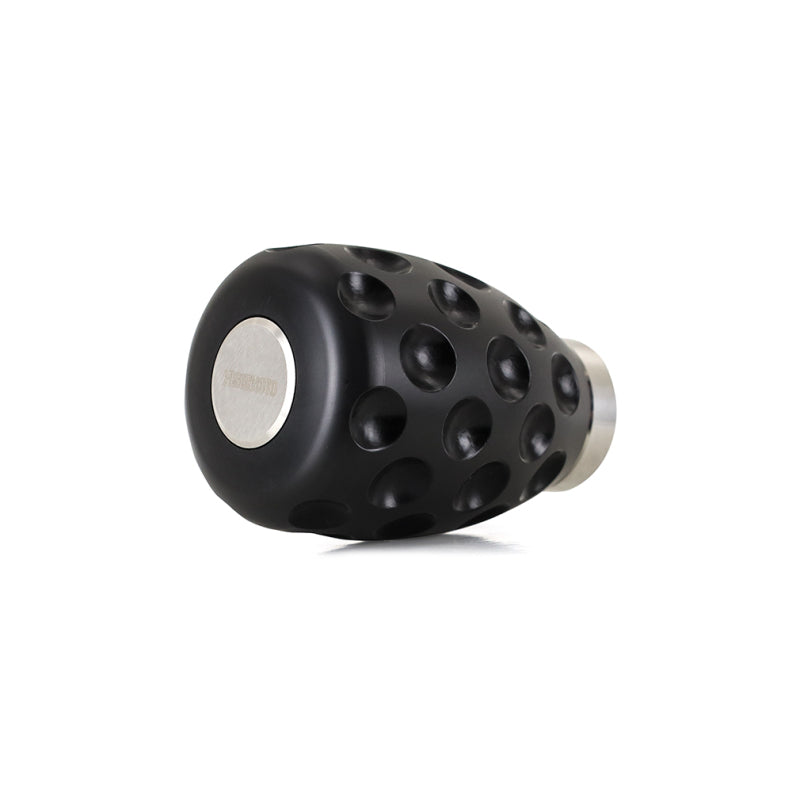 Mishimoto Steel Core Dimple Shift Knob Black Delrin - eliteracefab.com