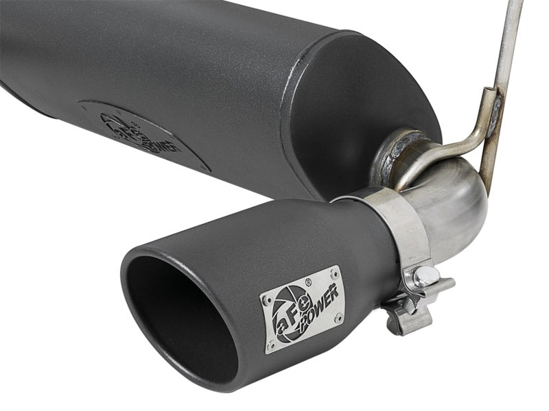 aFe Rebel Series 2.5in 304 SS Cat-Back Exhaust w/ Black Tips 2018+ Jeep Wrangler (JL) V6 3.6L aFe