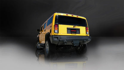 Corsa 03-06 Hummer H2 6.0L V8 Black Sport 3in Single Rear Twin 4in Tips Cat-Back Exhaust CORSA Performance