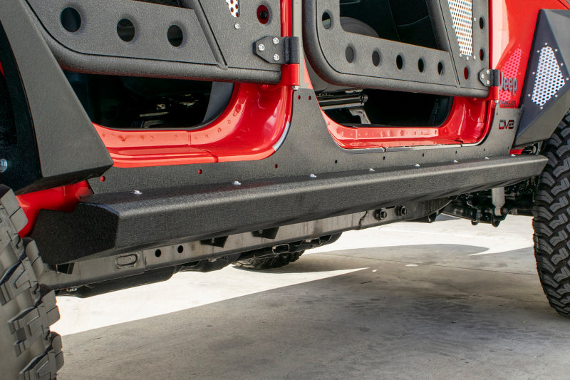 DV8 Offroad 2007-2018 Jeep Wrangler JK (2-door) Frame Mounted Sliders - eliteracefab.com