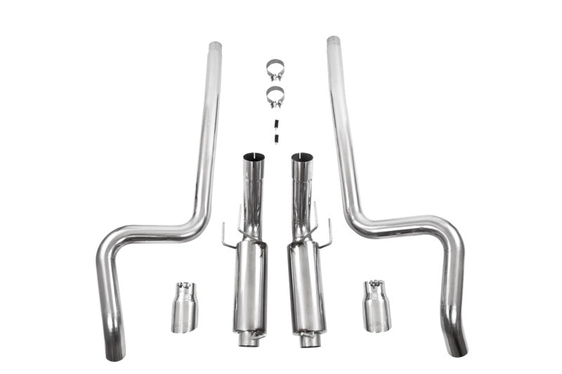 MBRP 11-14 Ford Mustang GT 5.0L Dual Split Rear Race Version T409 3in Cat Back Exhaust System - eliteracefab.com