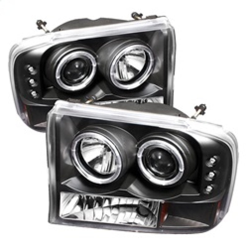 Spyder Ford F250 Super Duty 99-04 Projector Version 2 LED Halo LED Blk PRO-YD-FF25099-1P-G2-BK - eliteracefab.com