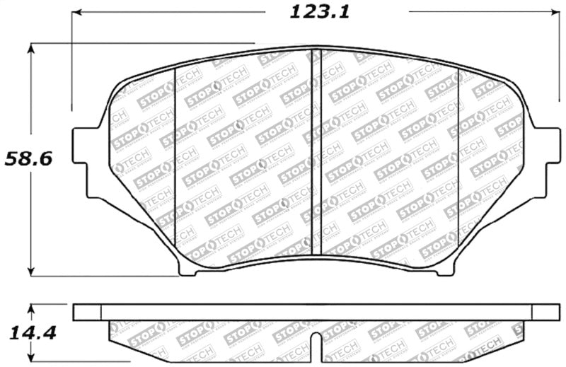 STOPTECH PERFORMANCE 06-08 MAZDA MIATA MX-5 FRONT BRAKE PADS, 309.11790 - eliteracefab.com