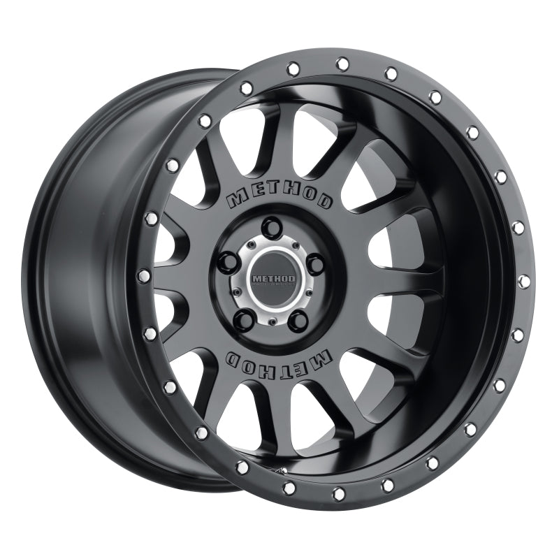 Method MR605 NV 20x10 -24mm Offset 5x5.5 108mm CB Matte Black Wheel - eliteracefab.com