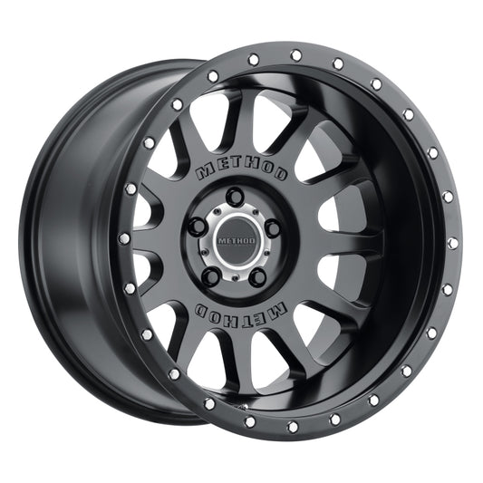 Method MR605 NV 20x10 -24mm Offset 5x5.5 108mm CB Matte Black Wheel - eliteracefab.com